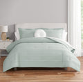 Luxurious Quilted Mint 10 Piece Bed in a Bag Comforter Set with Sheets, Queen - Hypoallergenic Ultra-Fluffy Quilt for Winter - Default Title