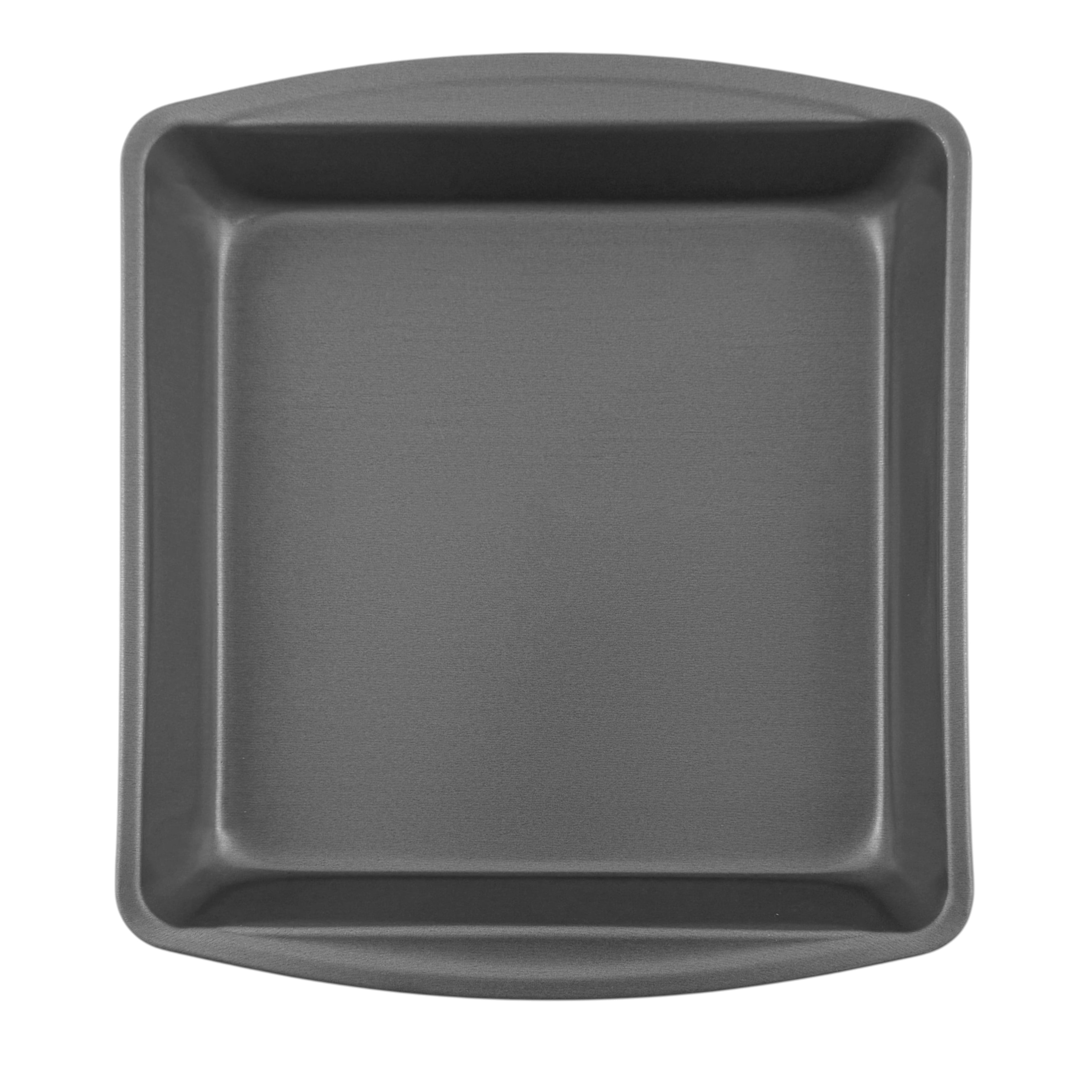 Ergonomic Manual 9" x 9" x 2" Nonstick Square Cake Pan, Gray - Premium Stainless Steel Garlic Presser & Peeler - Default Title
