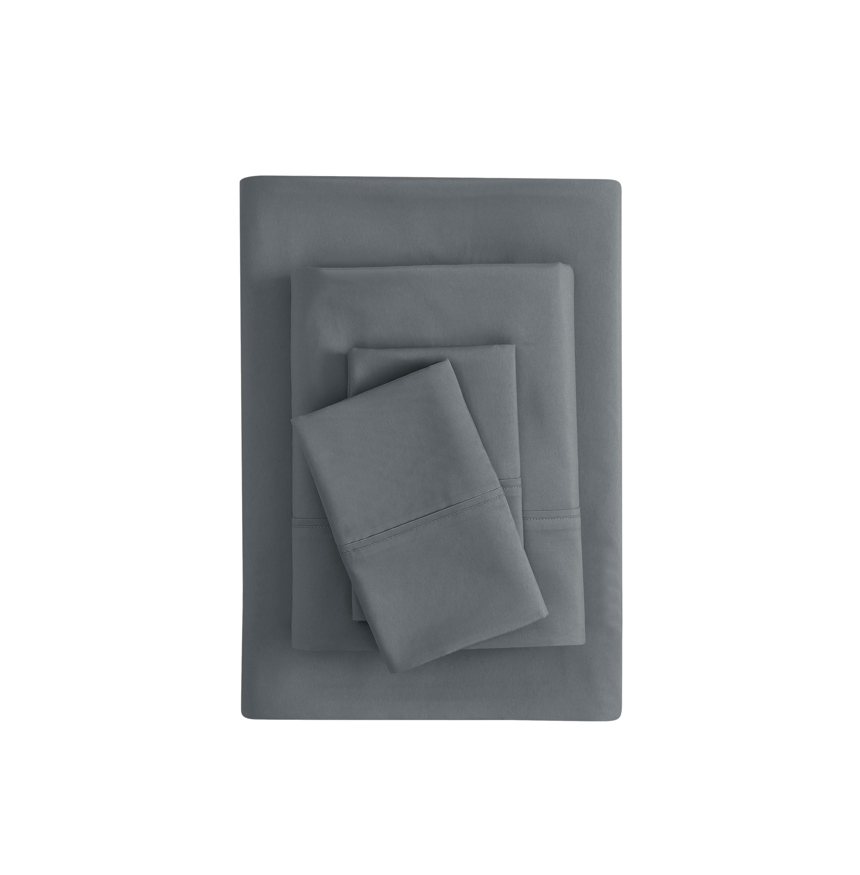 Ultra-Soft Super Soft Brushed Microfiber Bed Sheet Set, Soothing Gray, Queen, 4 Piece - Breathable Egyptian Cotton Flat & Fitted Sheets - Default Title