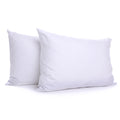Ergonomic Memory Foam 2-Pack Down Alternative White Bed Pillows, Standard - Hotel Quality Plush Sleeping Pillows - Default Title