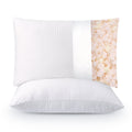 Decorative Plump Shredded Memory Foam Pillow 2 Pack Pillow for Bed, Side, Back and Stomach Sleepers, CertiPUR-US Certified 28"x20" - Hotel Quality Plush Sleeping Pillows - Default Title