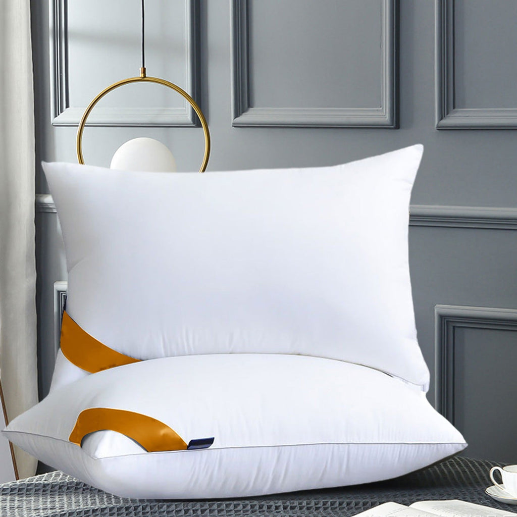 Fluffy Shredded Pillows Set of 2 - White Pillows 2 Pack Hotel Quality Bed Pillows for Sleeping Soft and Supportive Pillows for Side, ... - Hotel Quality Plush Sleeping Pillows - Default Title