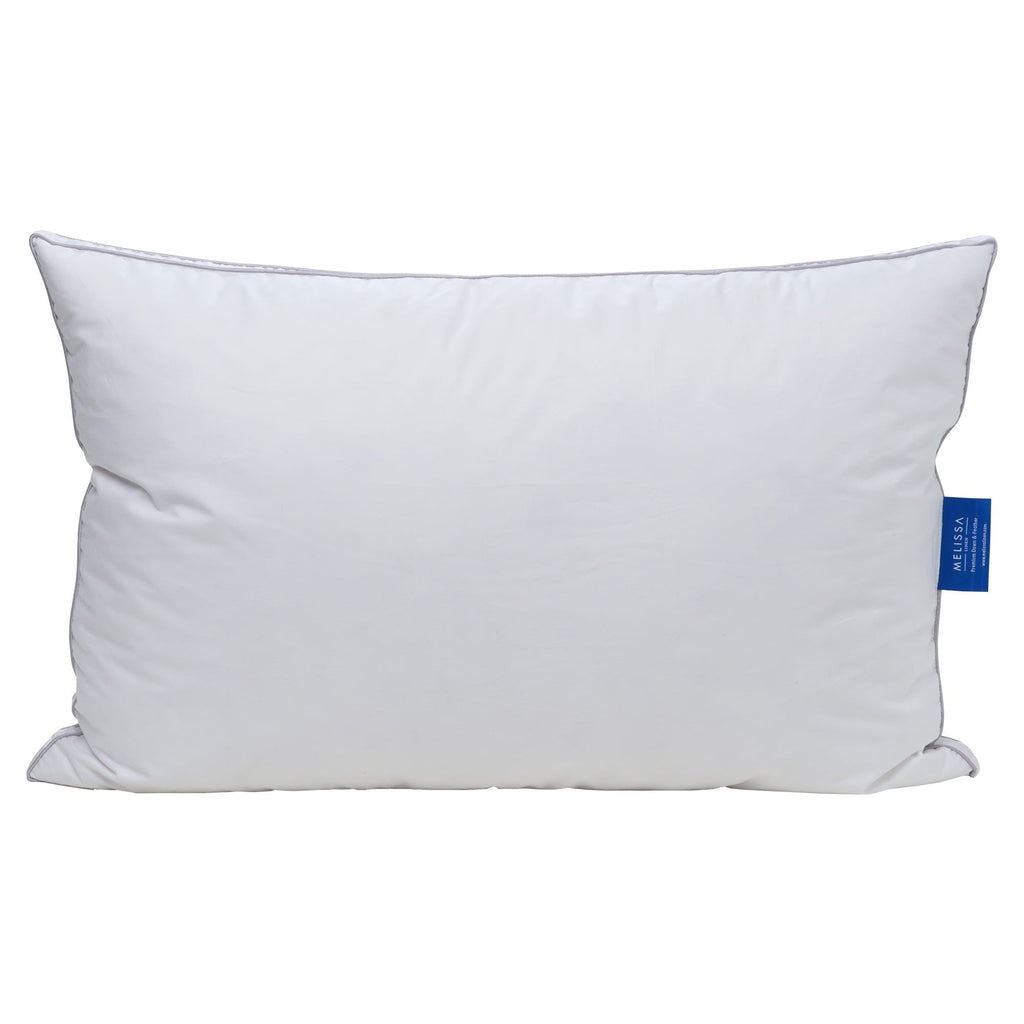 Decorative Plump Linen Premium Goose Down Feather Pillow for Bed, Soft & Supportive, Standard Size, White - Hotel Quality Plush Sleeping Pillows - Default Title