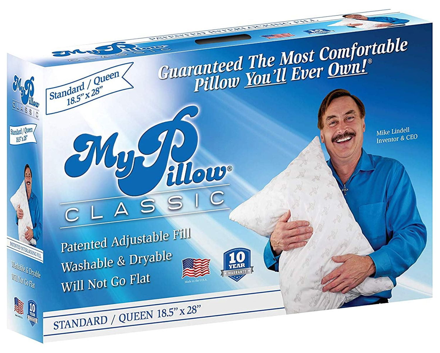 Hotel Collection Foam Queen Size Bed Deep Sleep Pillow, White Medium Fill - Decorative Throw Pillow Cushion for Sofa & Bed - Default Title