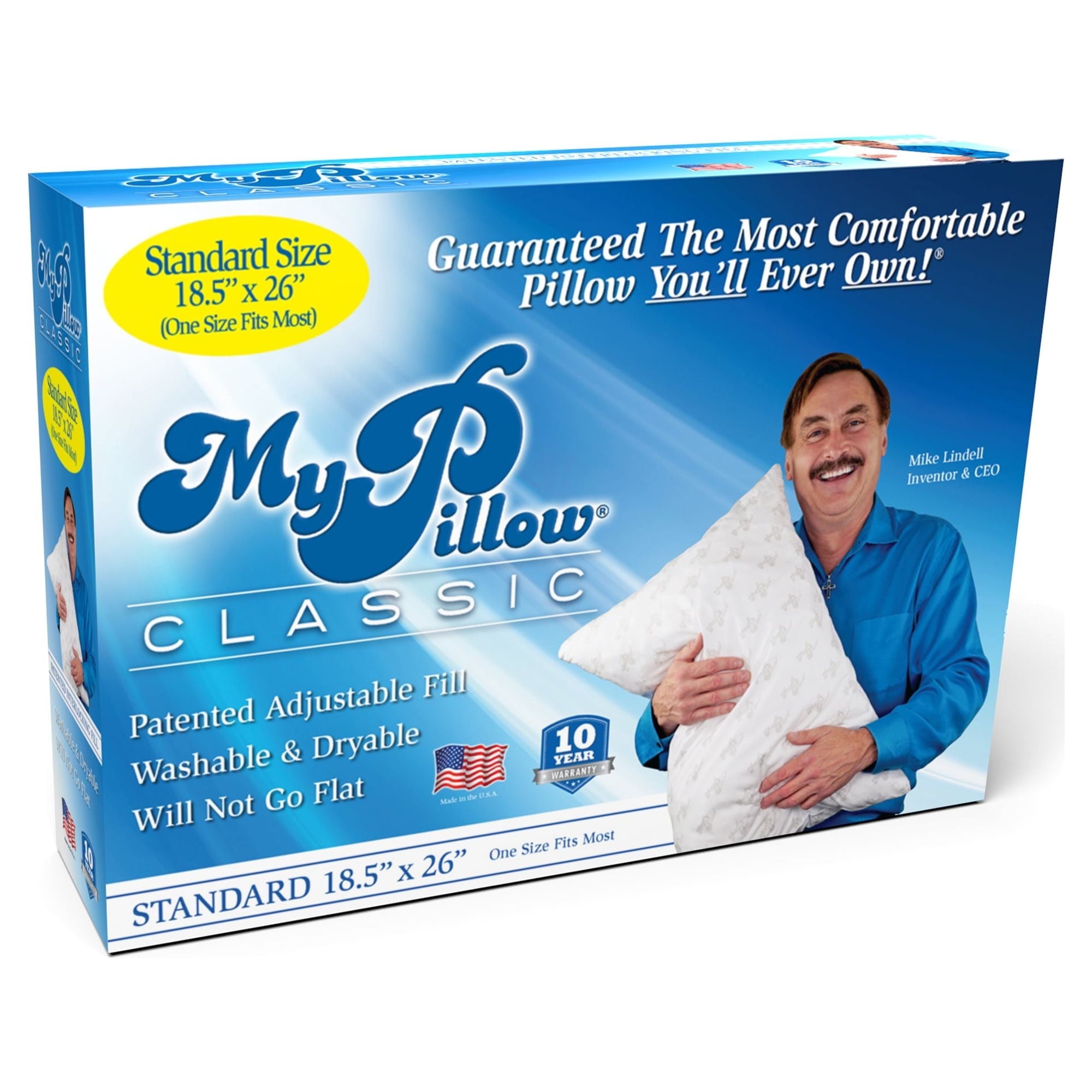 Hotel Collection Classic, Standard Size and Medium Support, 1 Pillow - Ergonomic Memory Foam Pillow for Neck Pain Support - Default Title