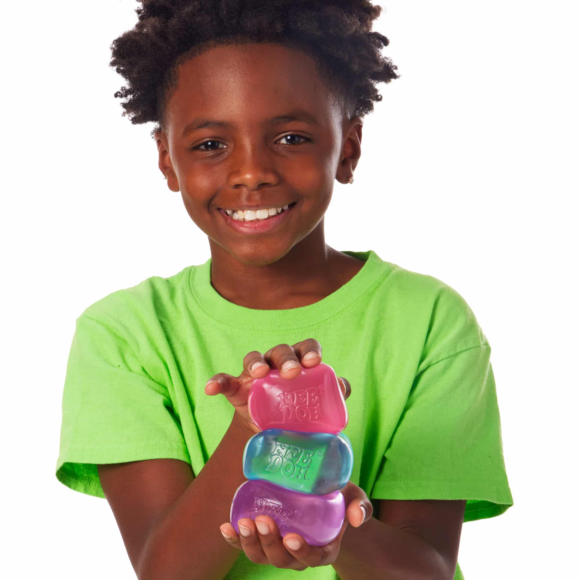 Squishable Nice Cube NeeDoh Nice Cube | Series Elm Bridge - 3-Piece Assorted Nice Cubes Pack for Fidgeting Detail