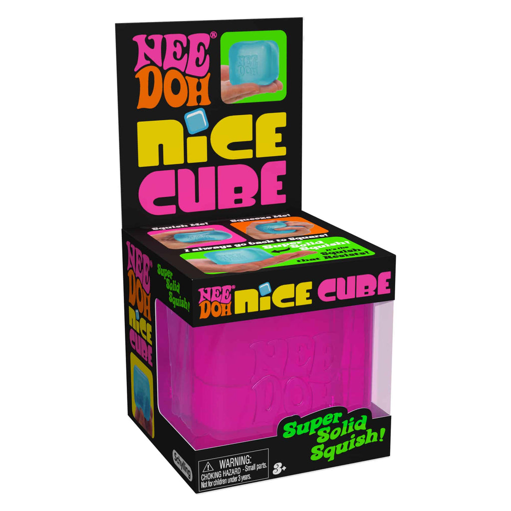 Squishable Nice Cube NeeDoh Nice Cube | Series Elm Bridge - 3-Piece Assorted Nice Cubes Pack for Fidgeting Detail