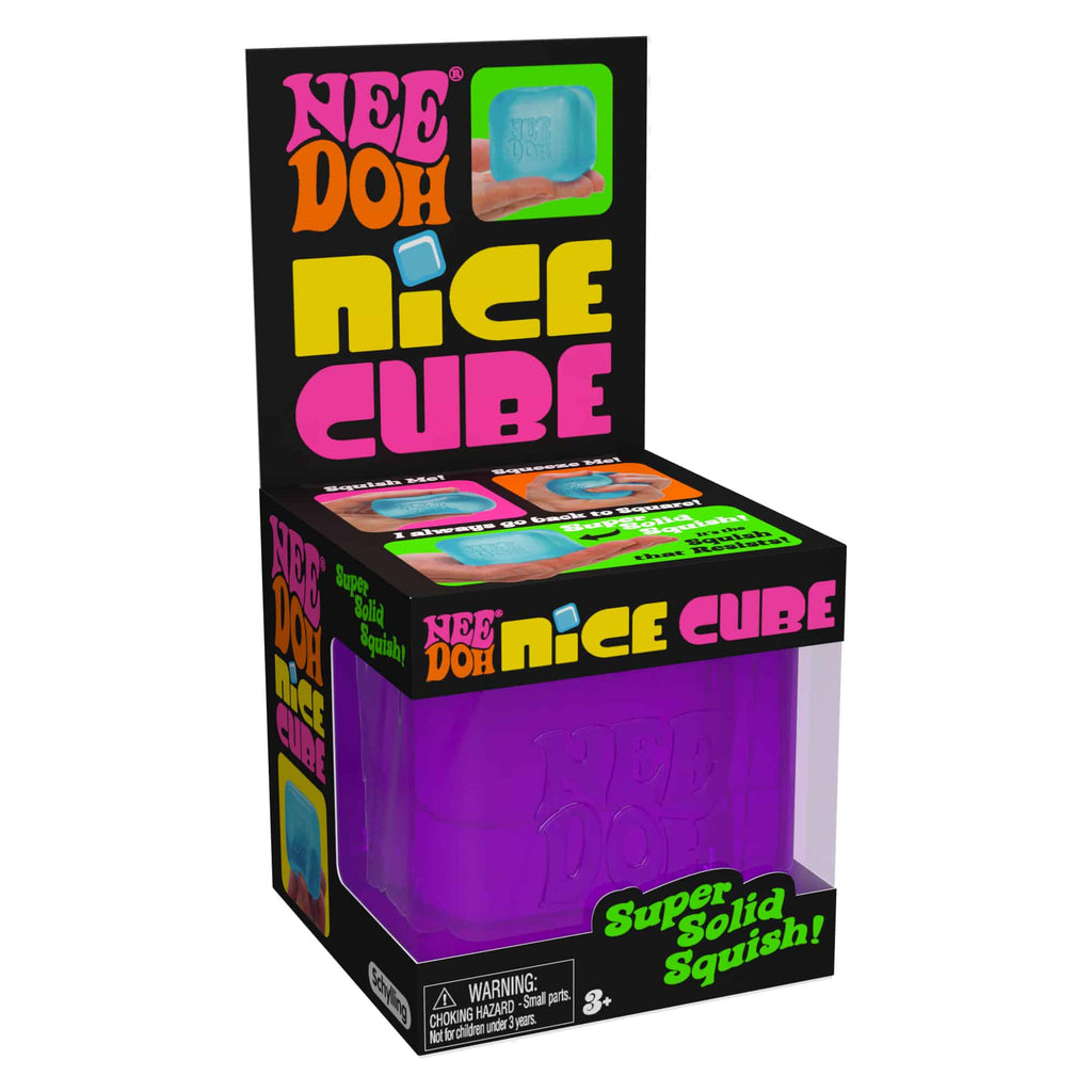 Squishable Nice Cube NeeDoh Nice Cube | Series Elm Bridge - 3-Piece Assorted Nice Cubes Pack for Fidgeting Detail