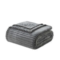 Reversible Sherpa Cut Plush Fleece Blanket, Soft Lightweight Fuzzy Luxury Throw Size Bed Blankets for Bed, Throw, Gray - Lightweight Plush Warm Blanket for All Seasons - Default Title