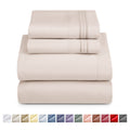 Breathable Luxury King Sheet Sets, 1800 Series Deep Pocket 4 Piece, Luxury Soft Microfiber Bed Sheet Sets, BEIGE CREAM - Luxury Bed Sheet Set with Deep Pockets - Default Title