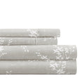 Breathable Luxury 3 Piece Pattern Microfiber Bed Sheets Set, Distressed Willow Light Gray, Twin - Cooling Hotel Quality Bedding Sheets and Pillowcases - Default Title