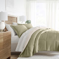 Hypoallergenic Cloud 5 Piece Bedding Bundle, Reversible Comforter and Patterned Sheet Set, Twin - Cloud-Like Soft Lightweight Bed Comforter - Default Title