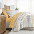 All-Season 7 Piece Bedding Bundle, Microfiber Patterned Comforter and Sheet Set, Queen - Cloud-Like Soft Lightweight Bed Comforter - Default Title