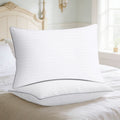 Hotel Collection Pillows Queen Size Set of 2, Bed Pillows for Side, Back and Stomach Sleepers, Super Soft Down Alternative Filling, Lu... - Decorative Throw Pillow Cushion for Sofa & Bed - Default Title