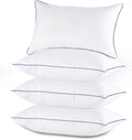 Orthopedic Support Set of 4, Cooling and Supportive Bed with Super Soft Down Alternative Fill, Luxury Fluffy Hotel Quality for Side, Bac... - Hotel Quality Plush Sleeping Pillows - Default Title