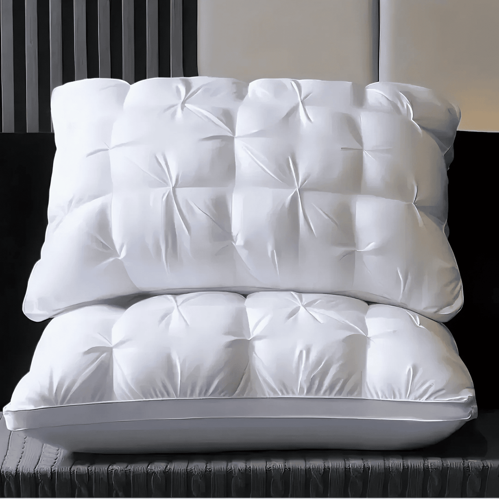 Ergonomic Memory Foam Queen Size Bed Pillows Set of 2, Hotel Quality, Down Alternative Gusseted Bed Pillows for Side, Back, or Stomach Slee... - Decorative Throw Pillow Cushion for Sofa & Bed - Default Title