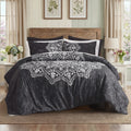 All-Season Queen Comforter Set, Bedding Comforter Set Queen Size W/ Side Pockets, Black, 9 Pieces - Hypoallergenic Ultra-Fluffy Quilt for Winter - Default Title