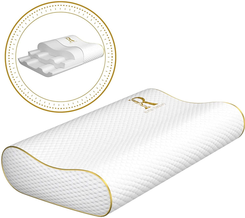 Decorative Plump Queen Memory Foam Pillow + Extra Pillowcase, Bed Pillow for Neck & Shoulders for Adult - Hotel Quality Plush Sleeping Pillows - Default Title