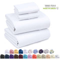 Cooling Sateen Set - Luxurious Silky Soft Microfiber Bedding - Cozy & Comfy - 15 inch Deep Pocket (Fits up to 17") Hotel Bed - 4 Pcs... - Breathable Egyptian Cotton Flat & Fitted Sheets - Default Title