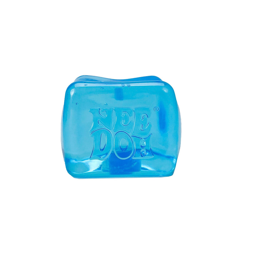 Crystal Clear NeeDoh Nice Berg | Reserve Oak Hollow - Translucent Jelly Cool Cube Sensory Toy Detail