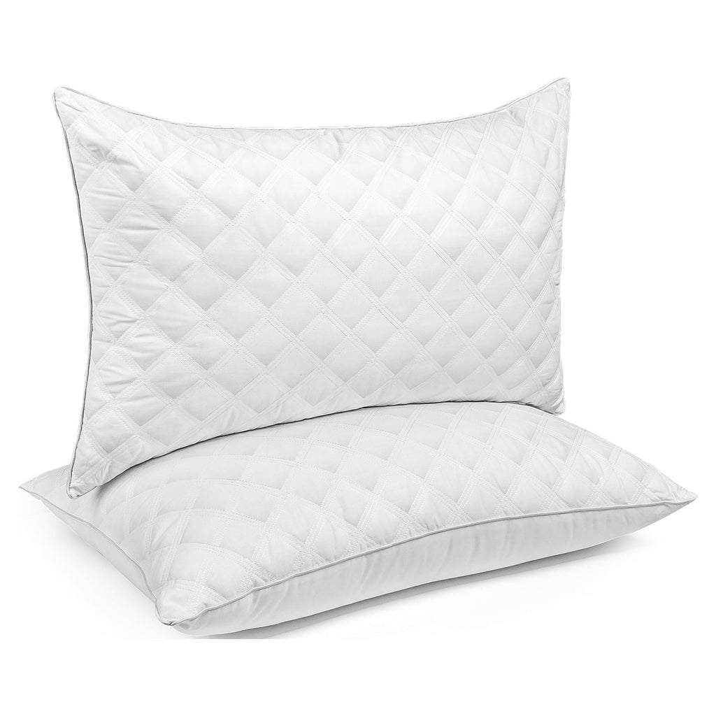 Ergonomic Memory Foam Bed Pillows Queen Size Set of 2 Pillows for Bed 2 Pack Cooling Hotel Collection Down Alternative Pillows 20 x 30 inches - Hotel Quality Plush Sleeping Pillows - Default Title