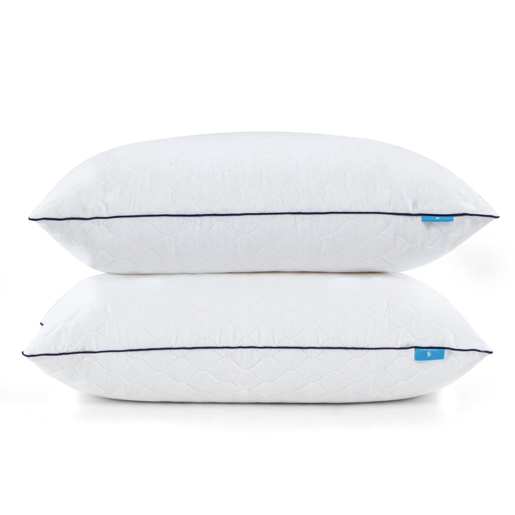 Ergonomic Memory Foam Bed Pillows for Sleeping Queen Size 20" x 30" Hypoallergenic Pillow for Side and Back Sleeper Soft Supportive Hotel C... - Hotel Quality Plush Sleeping Pillows - Default Title
