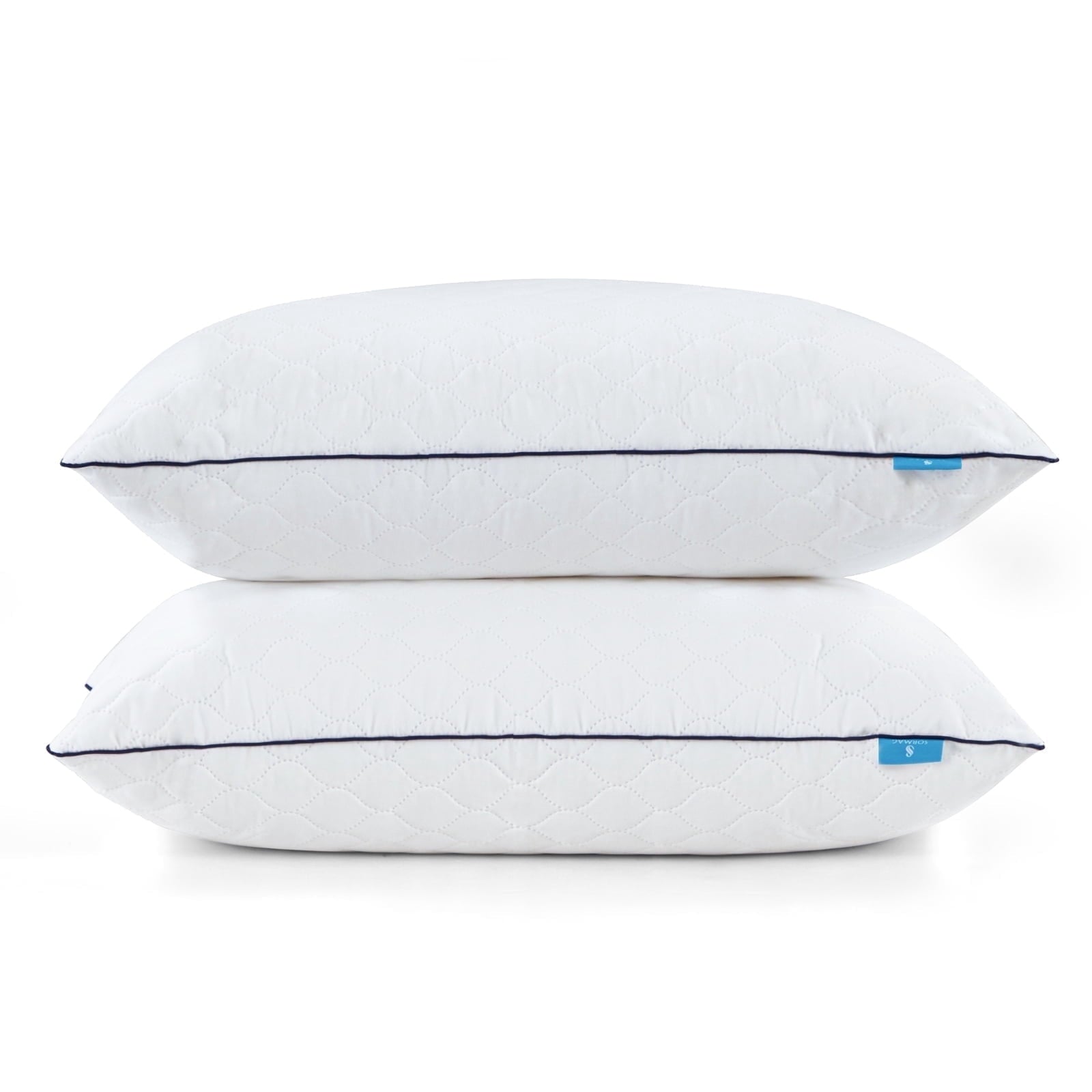 Ergonomic Memory Foam Bed Pillows for Sleeping Queen Size 20" x 30" Hypoallergenic Pillow for Side and Back Sleeper Soft Supportive Hotel C... - Hotel Quality Plush Sleeping Pillows - Default Title