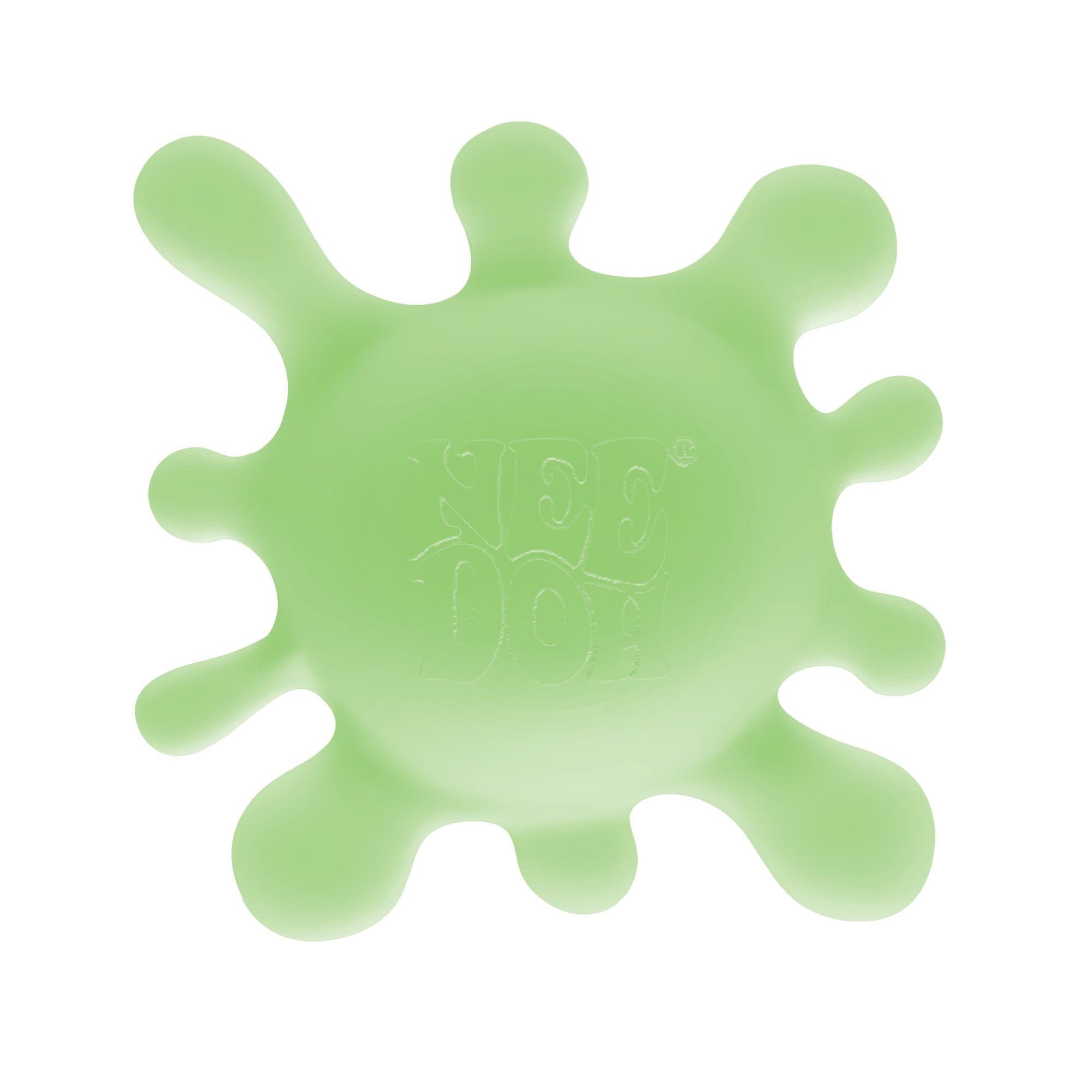 Spiky Ribbed NeeDoh SplootSplat | Edition Morning Cove - Fuzzy Flocked Textured Sensory Fidget Ball Detail