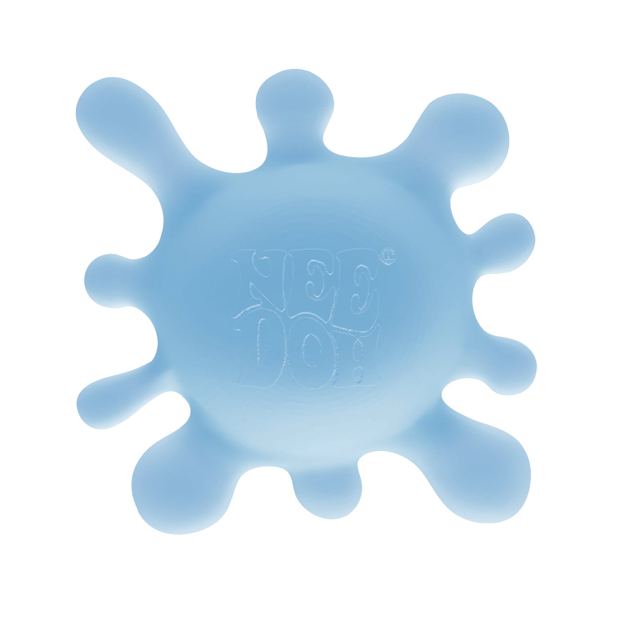 Spiky Ribbed NeeDoh SplootSplat | Edition Morning Cove - Fuzzy Flocked Textured Sensory Fidget Ball Detail