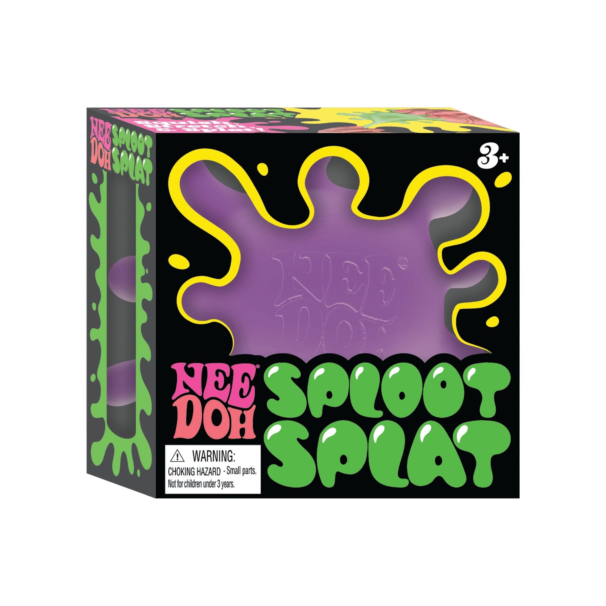Spiky Ribbed NeeDoh SplootSplat | Edition Morning Cove - Fuzzy Flocked Textured Sensory Fidget Ball Detail