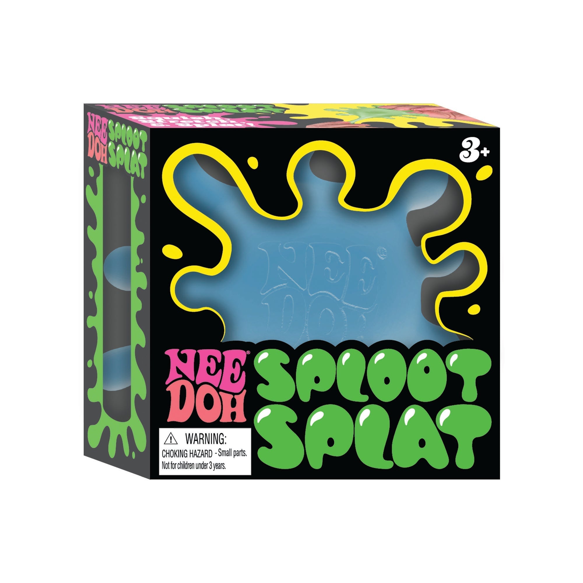 Spiky Ribbed NeeDoh SplootSplat | Edition Morning Cove - Fuzzy Flocked Textured Sensory Fidget Ball Detail