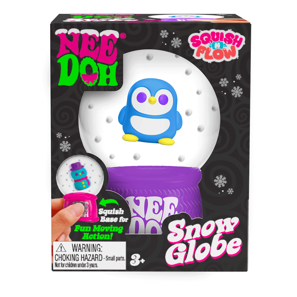 Translucent Jelly NeeDoh Squish N Flow Snow Globe | Signature Moonlit Lane - Translucent Jelly Cool Cube Sensory Toy - Default Title