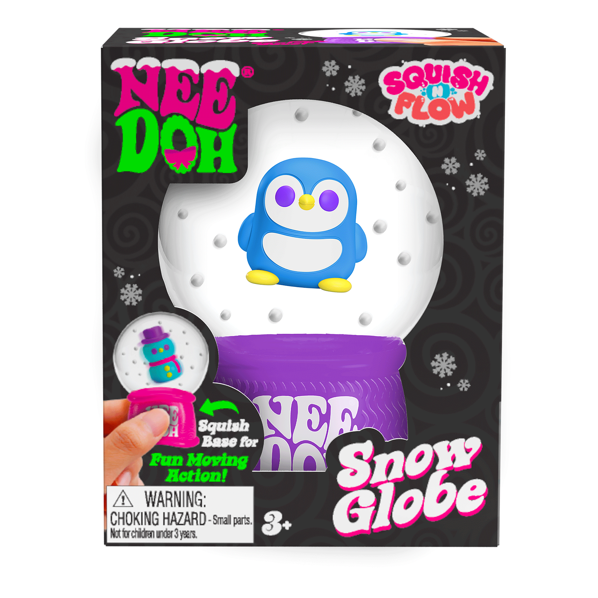 Translucent Jelly NeeDoh Squish N Flow Snow Globe | Signature Moonlit Lane - Translucent Jelly Cool Cube Sensory Toy - Default Title