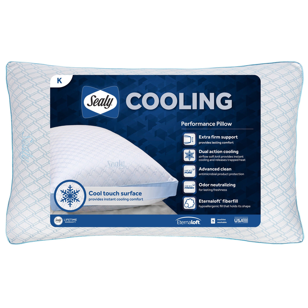 Hotel Collection Cooling Performance Odor Neutralizing Extra Firm Support Machine Washable Pillow, King - Decorative Throw Pillow Cushion for Sofa & Bed - Default Title