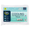 Orthopedic Support Cooling Gel Memory Foam Bed Pillow, Set of 2 - Decorative Throw Pillow Cushion for Sofa & Bed - Default Title