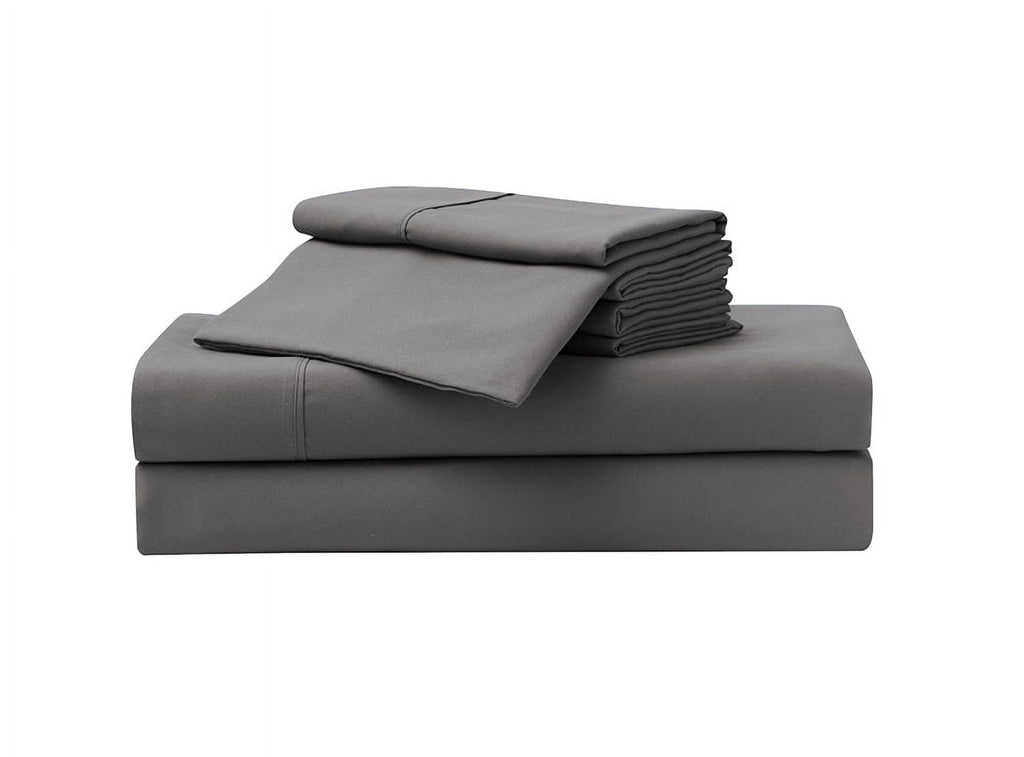 Breathable Luxury So Soft 3-Piece Dark Gray Sheet Set, Twin - Premium Ultra-Soft Pillowcase Pair for Sleeping - Default Title