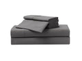 Breathable Luxury So Soft 3-Piece Dark Gray Sheet Set, Twin - Premium Ultra-Soft Pillowcase Pair for Sleeping - Default Title