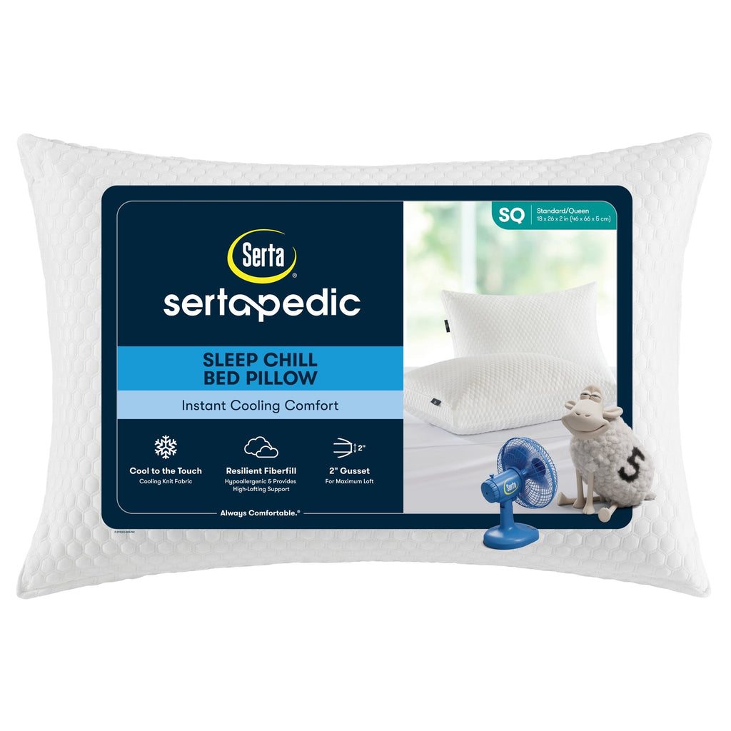 Fluffy Shredded Sleep Chill Standard/Queen Bed Pillow, Hypoallergenic Fill - Hotel Quality Plush Sleeping Pillows - Default Title