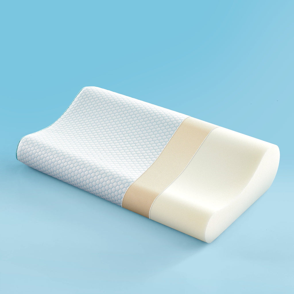 Fluffy Shredded Standard Cooling Memory Foam Pillow, Ergonomic Adjustable Orthopedic Contour Bed Pillows Neck Support for Side Back S... - Hotel Quality Plush Sleeping Pillows - Default Title