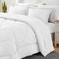 Luxurious Quilted Comforter Set 7-Piece Bed in a Bag - Adult, White, Queen - Cloud-Like Soft Lightweight Bed Comforter - Default Title