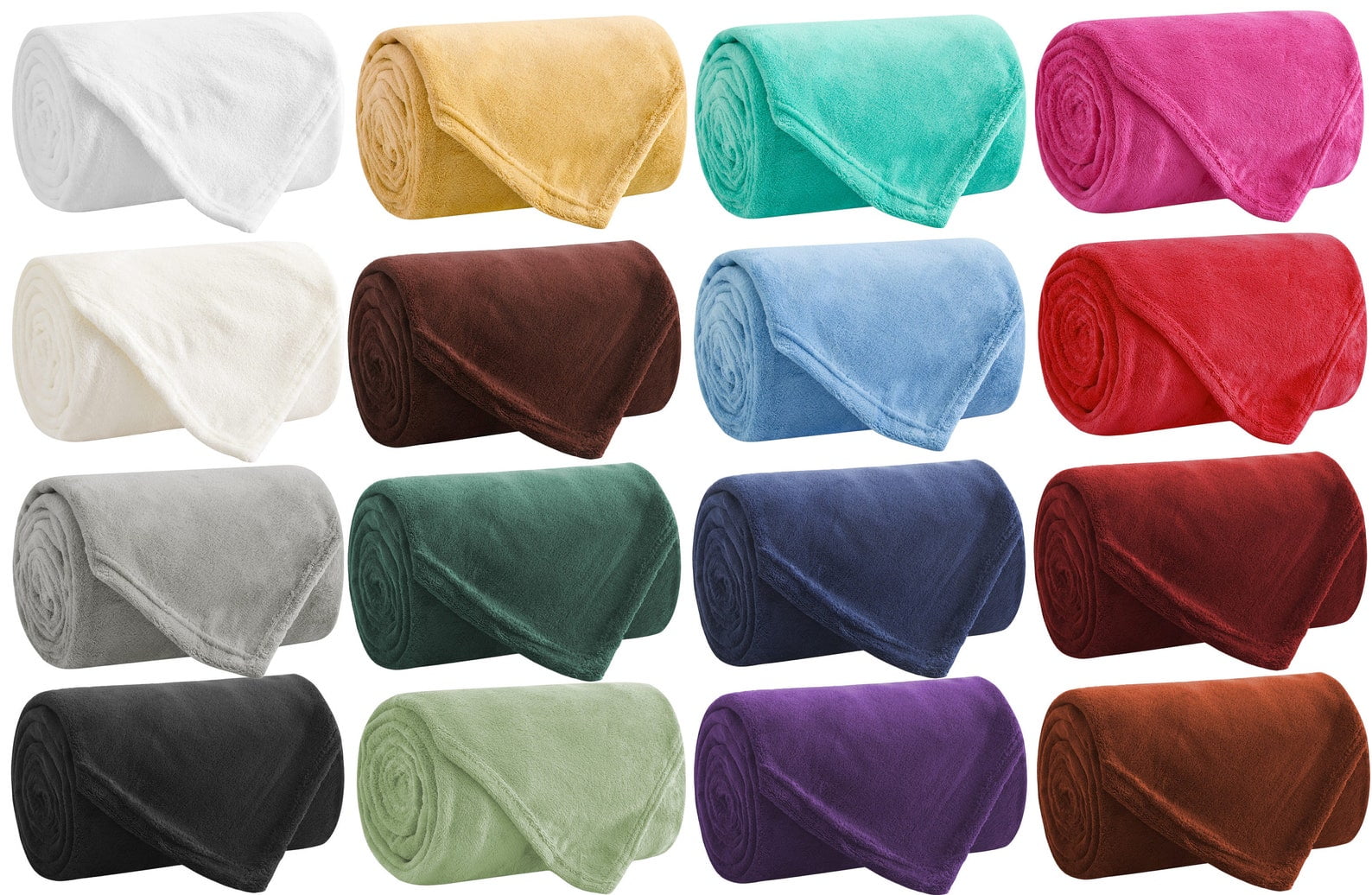 Decorative Knitted Soft Throw Blankets - Multipurpose - Throw, Twin, Full, Queen, King - 17 DIFFERENT Colors! - Super Soft Reversible Sherpa Flannel Blanket - Default Title