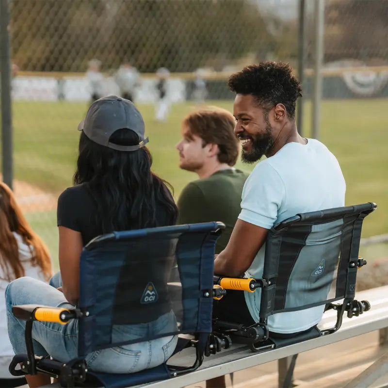Heavy-Duty Freestyle Stadium Rock-Cliner - Choice 540 - Freestyle Rocker Portable Outdoor Folding Chair Detail