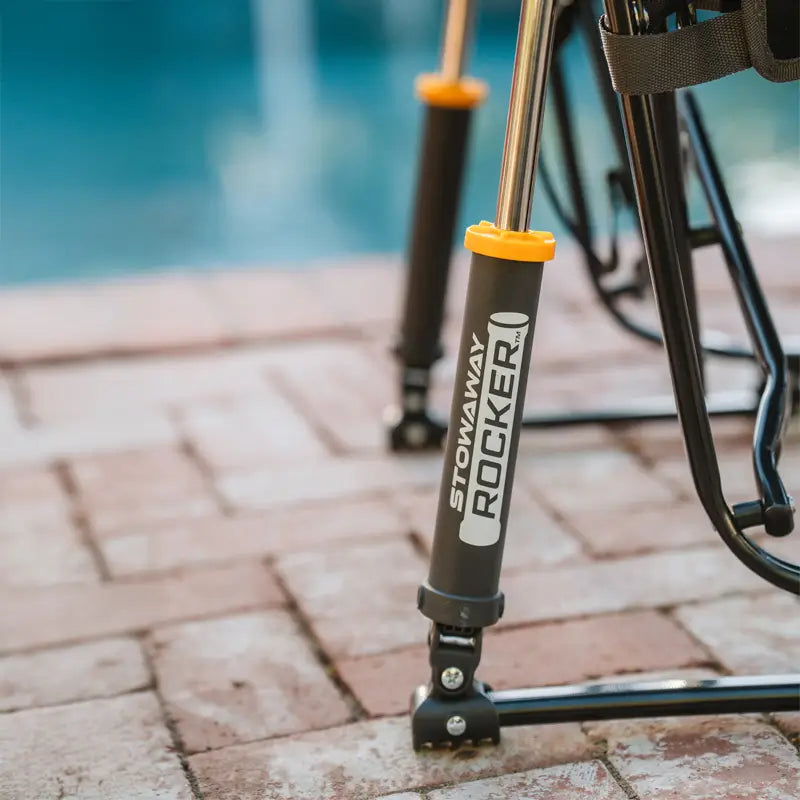 Patented Spring-Action Stowaway Rocker - Choice 794 - Heavy-Duty Kickback Rocker with Beverage Holder Detail
