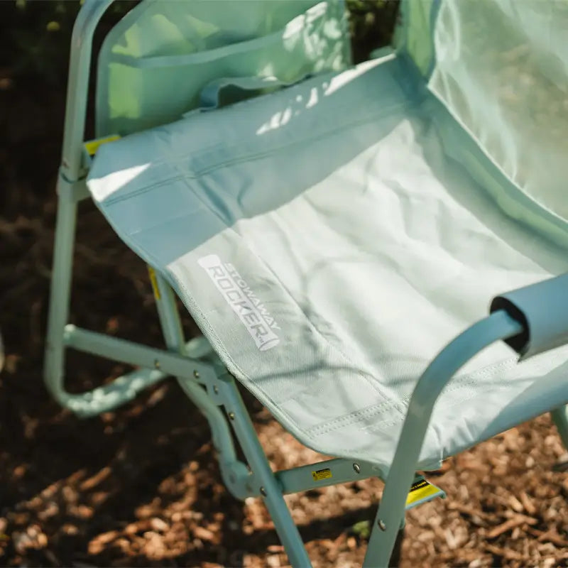 Patented Spring-Action Stowaway Rocker - Choice 794 - Heavy-Duty Kickback Rocker with Beverage Holder Detail