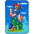 Reversible Sherpa Kids Fleece Throw Blanket 46x60, Nintendo - Super Soft Reversible Sherpa Flannel Blanket - Default Title