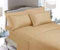 Wrinkle-Resistant Super Soft 1500 Premier Hotel Collection Sheet set, Queen, Gold - Luxury Bed Sheet Set with Deep Pockets - Default Title