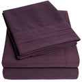 Ultra-Soft 1800 Series Bed Sheets - Extra Soft Microfiber Deep Pocket Sheet Set - Purple, Full - Breathable Egyptian Cotton Flat & Fitted Sheets - Default Title
