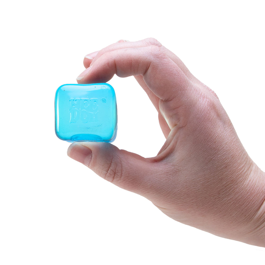 Translucent Jelly NeeDoh Nice Ice Baby | Series Canyon Trail - Nice Cubes Clear Satisfying Crunch Stress Toy Detail