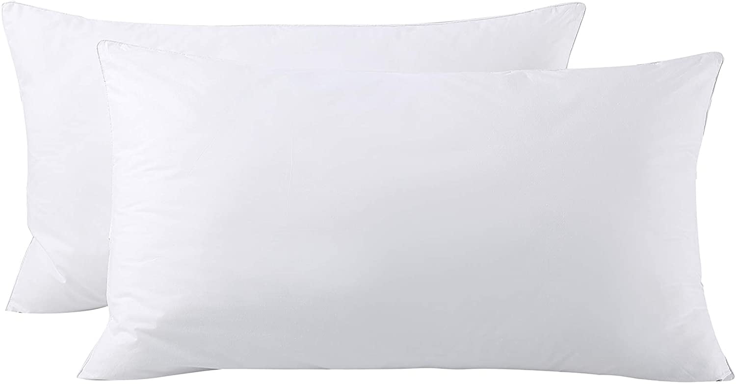 Decorative Plump Bed Pillows King Size Pillows Set of 2, Pillows for Sleeping,Polyester Microfiber Cover,Super Soft Set of 2(... - Ergonomic Memory Foam Pillow for Neck Pain Support - Default Title