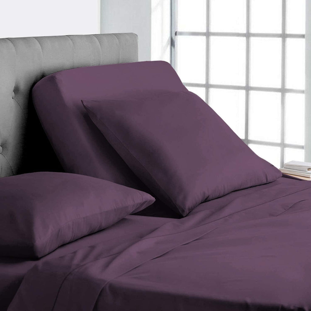 Ultra-Soft Top Split-King: Adjustable King Bed Sheets - Bed Sheet Set - 100% Egyptian Cotton - 800 Thread Count - 15 Inch Deep P... - Cooling Hotel Quality Bedding Sheets and Pillowcases - Default Title